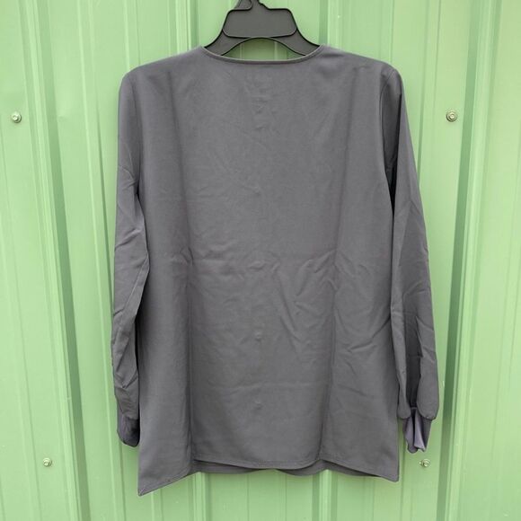 Ethical Fabric Stretch Snap Front Active Warm Up Scrub Jacket Size S - Picture 2 of 6